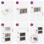 Caja de almacenamiento apilable con ruedas 2 niveles 28 L de , Carretillas de carga - Ref: Foro24-4012367, Precio: 49,50 €, D...