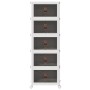 Caja de almacenaje apilable con ruedas 5 niveles 28 L de , Carretillas de carga - Ref: Foro24-4012373, Precio: 89,76 €, Descu...