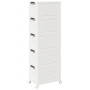 Caja de almacenaje apilable con ruedas 5 niveles 28 L de , Carretillas de carga - Ref: Foro24-4012373, Precio: 89,76 €, Descu...