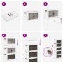 Caja de almacenaje apilable con ruedas 5 niveles 28 L de , Carretillas de carga - Ref: Foro24-4012373, Precio: 89,76 €, Descu...