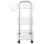 Carro de almacenamiento 3 niveles transparente 37x28x68 cm de , Carretillas de carga - Ref: Foro24-4012378, Precio: 31,97 €, ...