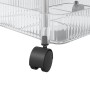 Carro de almacenamiento 3 niveles transparente 37x28x68 cm de , Carretillas de carga - Ref: Foro24-4012378, Precio: 31,97 €, ...