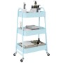 Carrito de almacenaje 3 niveles acero azul 42x41,5x77 cm de , Carretillas de carga - Ref: Foro24-4012384, Precio: 35,03 €, De...