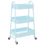 Carrito de almacenaje 3 niveles acero azul 42x41,5x77 cm de , Carretillas de carga - Ref: Foro24-4012384, Precio: 35,03 €, De...