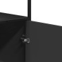 Aparador alto madera de ingeniería y metal negro 68x35x139 cm de , Aparadores - Ref: Foro24-849049, Precio: 115,02 €, Descuen...