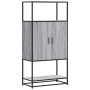Aparador alto madera de ingeniería y metal gris Sonoma de , Aparadores - Ref: Foro24-849042, Precio: 92,15 €, Descuento: %
