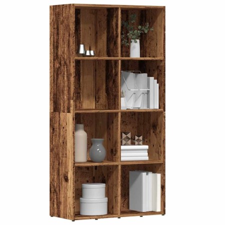 Estantería madera de ingeniería envejecida 66x30x130 cm de , Librerías y estanterías - Ref: Foro24-855778, Precio: 82,26 €, D...