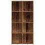 Estantería madera de ingeniería envejecida 66x30x130 cm de , Librerías y estanterías - Ref: Foro24-855778, Precio: 82,26 €, D...