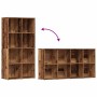 Estantería madera de ingeniería envejecida 66x30x130 cm de , Librerías y estanterías - Ref: Foro24-855778, Precio: 82,26 €, D...