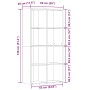 Estantería madera de ingeniería envejecida 66x30x130 cm de , Librerías y estanterías - Ref: Foro24-855778, Precio: 82,26 €, D...