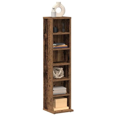 Estantería para CDs de madera contrachapada madera envejecida de , Almacenamiento para CD y DVD - Ref: Foro24-855828, Precio:...