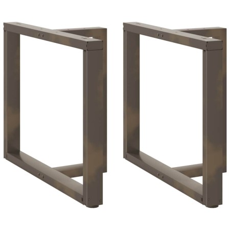 Patas mesa comedor forma T 2uds acero natural 90x35x(72-73)cm de , Patas para mesas - Ref: Foro24-4013067, Precio: 138,85 €, ...