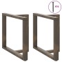 Patas mesa comedor forma T 2uds acero natural 90x35x(72-73)cm de , Patas para mesas - Ref: Foro24-4013067, Precio: 138,85 €, ...