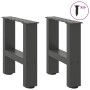 Patas de mesa de centro antracita 2uds acero 40x(30-31) cm de , Patas para mesas - Ref: Foro24-4013258, Precio: 55,87 €, Desc...