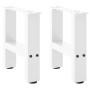 Patas de mesa de centro blanco 2uds acero 30x(30-31) cm de , Patas para mesas - Ref: Foro24-4013253, Precio: 48,40 €, Descuen...