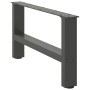 Patas de mesa de centro antracita 2uds acero 60x(30-31) cm de , Patas para mesas - Ref: Foro24-4013266, Precio: 65,62 €, Desc...