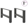 Patas de mesa de centro antracita 2uds acero 60x(30-31) cm de , Patas para mesas - Ref: Foro24-4013266, Precio: 65,62 €, Desc...