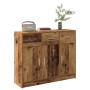 Aparador de madera de ingeniería envejecida 91x28x75 cm de , Aparadores - Ref: Foro24-855894, Precio: 104,62 €, Descuento: %