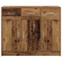 Aparador de madera de ingeniería envejecida 91x28x75 cm de , Aparadores - Ref: Foro24-855894, Precio: 104,62 €, Descuento: %