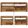 Mesitas de noche luces LEDs 2 uds roble artesanal 60x35x40 cm de , Mesitas de noche - Ref: Foro24-3329162, Precio: 83,03 €, D...