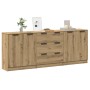 Aparadores 3 uds madera ingeniería roble artisian 60x30x70 cm de , Aparadores - Ref: Foro24-3329226, Precio: 229,96 €, Descue...