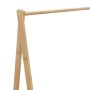Perchero con estantes y ruedas 106x34x106,5 cm bambú de , Organizadores de vestidores y perchas de barra - Ref: Foro24-400890...