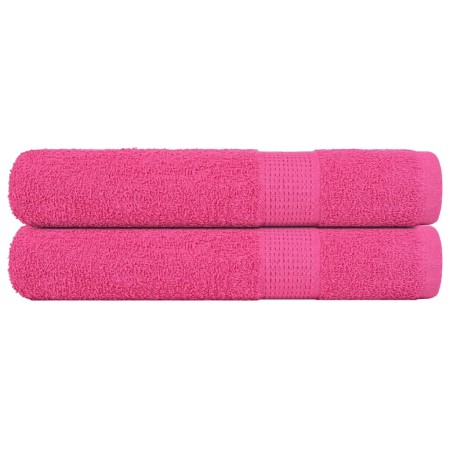 Toallas 2 uds 100% algodón rosa 100x200 cm 600 gsm de , Toallas - Ref: Foro24-137058, Precio: 36,29 €, Descuento: %