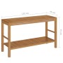 Mueble tocador madera teca maciza con lavabos de mármol negro de vidaXL, Tocadores de baño - Ref: Foro24-3058168, Precio: 459...