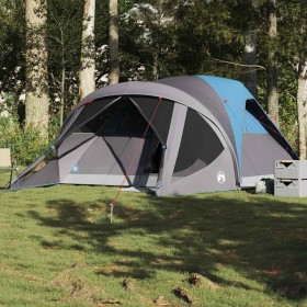 Tienda de campaña familiar túnel 6 personas impermeable azul de , Tiendas de campaña - Ref: Foro24-4009459, Precio: 149,48 €,...