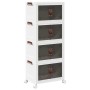 Caja de almacenamiento apilable con ruedas 4 niveles 28 L de , Carretillas de carga - Ref: Foro24-4012371, Precio: 73,63 €, D...