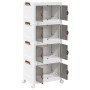 Caja de almacenamiento apilable con ruedas 4 niveles 28 L de , Carretillas de carga - Ref: Foro24-4012371, Precio: 73,63 €, D...