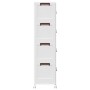 Caja de almacenamiento apilable con ruedas 4 niveles 28 L de , Carretillas de carga - Ref: Foro24-4012371, Precio: 73,63 €, D...