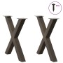 Patas para mesa comedor forma X 2uds acero natural 70x(72-73)cm de , Patas para mesas - Ref: Foro24-4012979, Precio: 111,42 €...