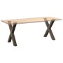 Patas para mesa comedor forma X 2uds acero natural 70x(72-73)cm de , Patas para mesas - Ref: Foro24-4012979, Precio: 111,42 €...