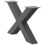Patas para mesa de centro en forma de X 2 uds antracita acero de , Patas para mesas - Ref: Foro24-4012966, Precio: 96,23 €, D...
