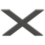 Patas para mesa de centro en forma de X 2 uds antracita acero de , Patas para mesas - Ref: Foro24-4012966, Precio: 96,23 €, D...