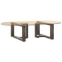 Patas de mesa centro forma T 2uds acero natural 70x25x(30-31)cm de , Patas para mesas - Ref: Foro24-4013019, Precio: 87,08 €,...