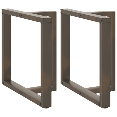Patas mesa comedor forma T 2uds acero natural 70x35x(72-73)cm de , Patas para mesas - Ref: Foro24-4013059, Precio: 139,17 €, ...