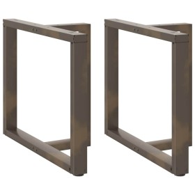 Patas mesa comedor forma T 2uds acero natural 100x35x(72-73) cm de , Patas para mesas - Ref: Foro24-4013071, Precio: 151,96 €...
