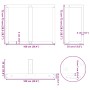Patas mesa comedor forma T 2uds acero natural 100x35x(72-73) cm de , Patas para mesas - Ref: Foro24-4013071, Precio: 151,96 €...