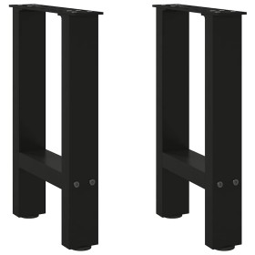 Patas de mesa de centro acero negro 2 uds 28x(42-43) cm de , Patas para mesas - Ref: Foro24-4013272, Precio: 51,04 €, Descuen...