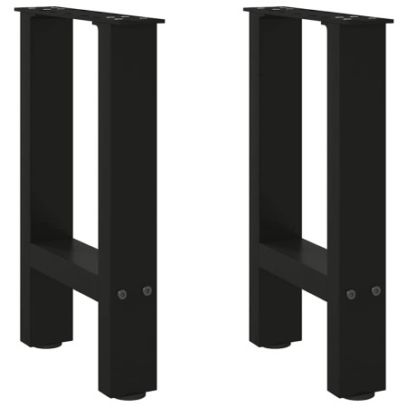 Patas de mesa de centro acero negro 2 uds 28x(42-43) cm de , Patas para mesas - Ref: Foro24-4013272, Precio: 51,04 €, Descuen...