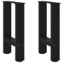 Patas de mesa de centro acero negro 2 uds 28x(42-43) cm de , Patas para mesas - Ref: Foro24-4013272, Precio: 51,04 €, Descuen...