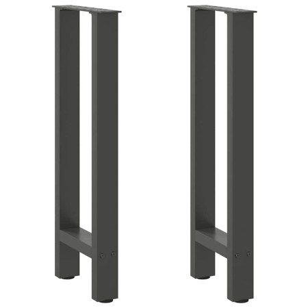 Patas de mesa de centro antracita 2 unidades 38x(72-73)cm acero de , Patas para mesas - Ref: Foro24-4013298, Precio: 75,89 €,...