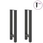 Patas de mesa de centro antracita 2 unidades 38x(72-73)cm acero de , Patas para mesas - Ref: Foro24-4013298, Precio: 75,89 €,...