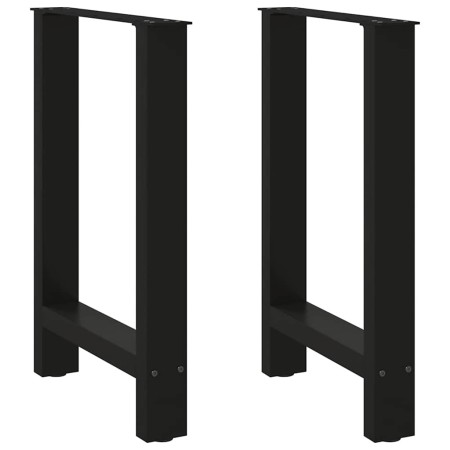 Patas de mesa de centro acero negro 2 uds 50x(72-73) cm de , Patas para mesas - Ref: Foro24-4013300, Precio: 83,48 €, Descuen...
