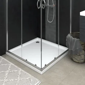 Square white ABS shower tray 80x80 cm by vidaXL, Shower trays - Ref: Foro24-148907, Price: 94,00 €, Discount: %
