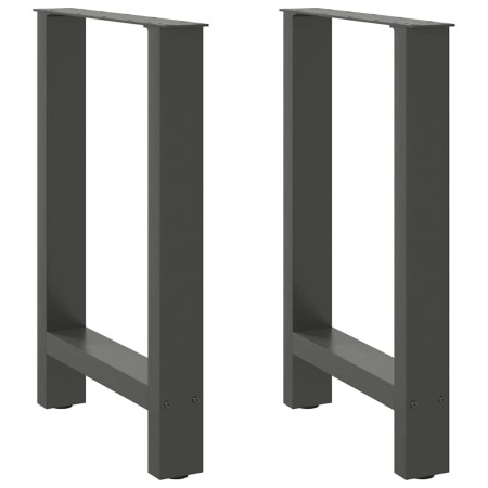 Patas de mesa de centro antracita 2 uds 50x(72-73)cm acero de , Patas para mesas - Ref: Foro24-4013302, Precio: 86,64 €, Desc...