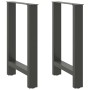 Patas de mesa de centro antracita 2 uds 50x(72-73)cm acero de , Patas para mesas - Ref: Foro24-4013302, Precio: 86,64 €, Desc...