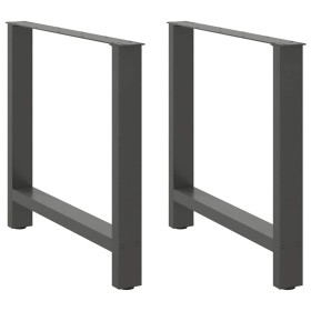 Patas de mesa de centro antracita 2 uds 80x(72-73) cm acero de , Patas para mesas - Ref: Foro24-4013314, Precio: 93,16 €, Des...